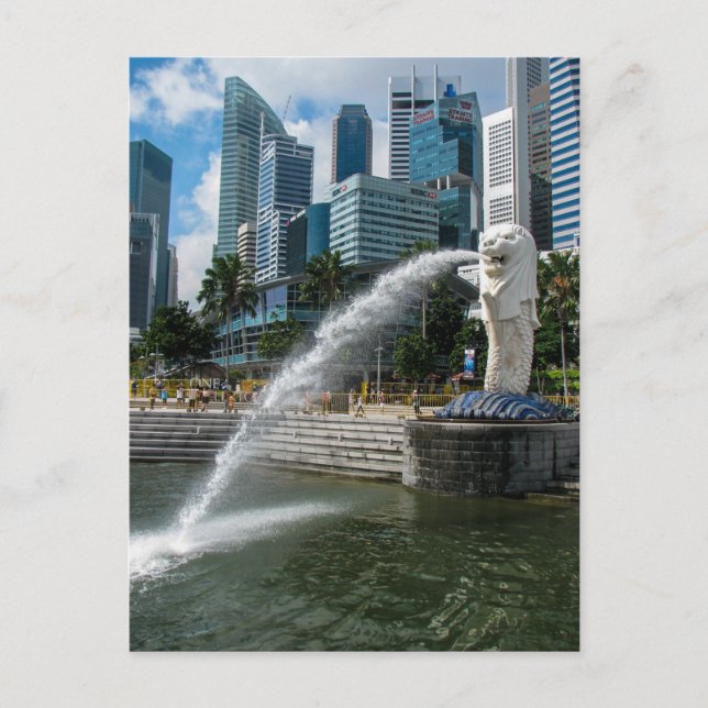 The Merlion Statue, Singapore - Postcard (Front)