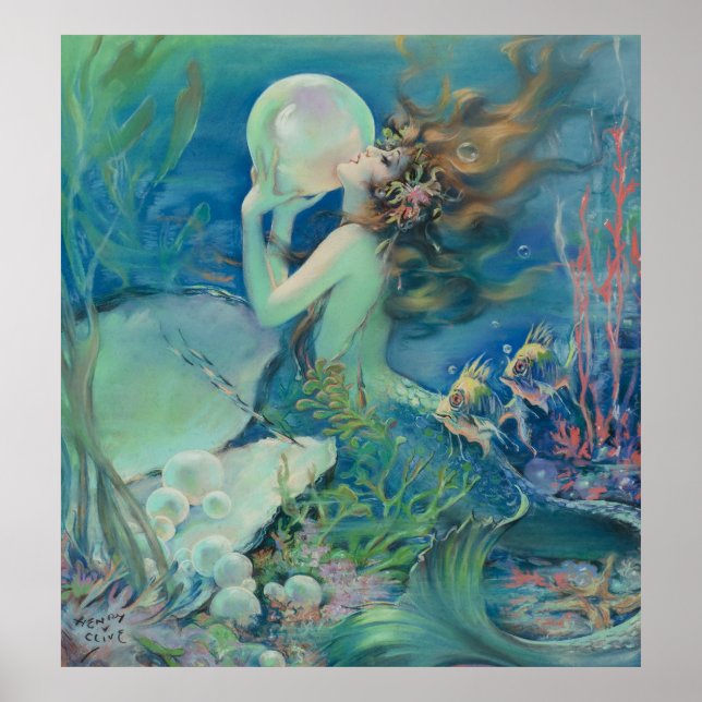 The Mermaid by Henry Clive Poster (Front)
