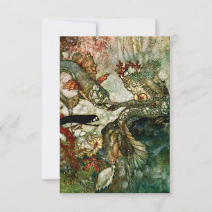 “The Mermaid King” by Edmund Dulac Thank You Card