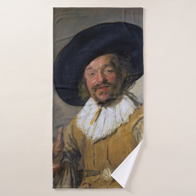 The Merry Drinker, Frans Hals, 1628-1630 Bath Towel (Bath Towel)