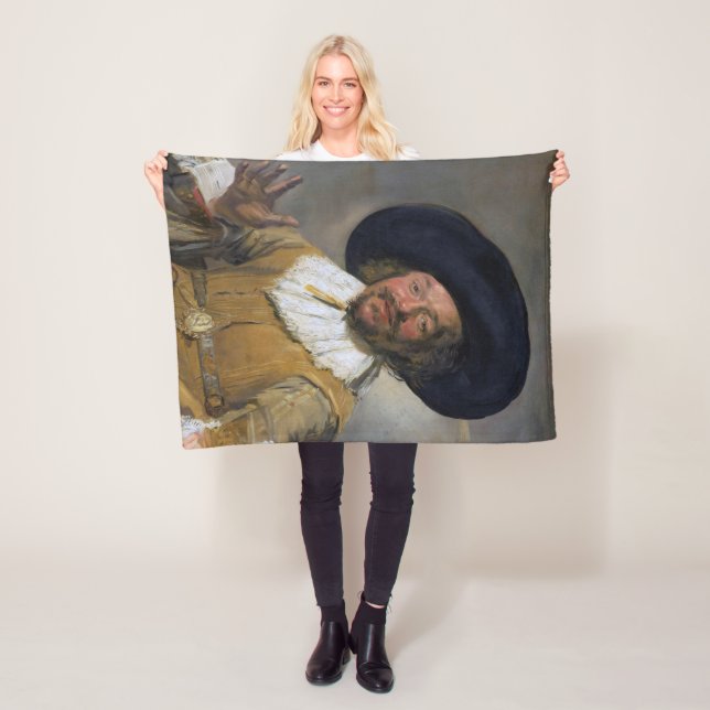 The Merry Drinker, Frans Hals, 1628-1630 Fleece Blanket (In Situ)