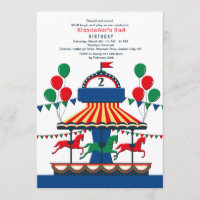 The Merry-Go Round #2 Invitation