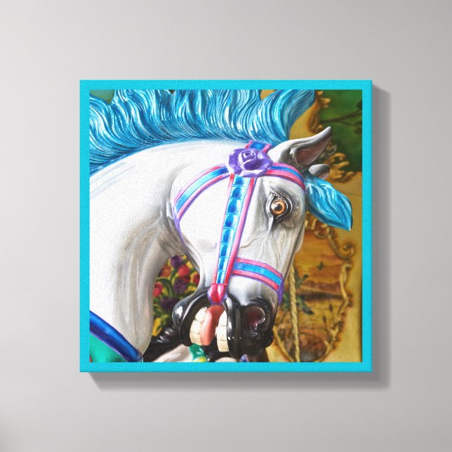 The Merry-go-Round Painted Horse 2 Canvas Print (Front)