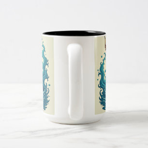 The mesmerising prin Two-Tone coffee mug