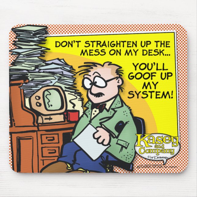 The Mess On My Desk Mouse Mat (Front)