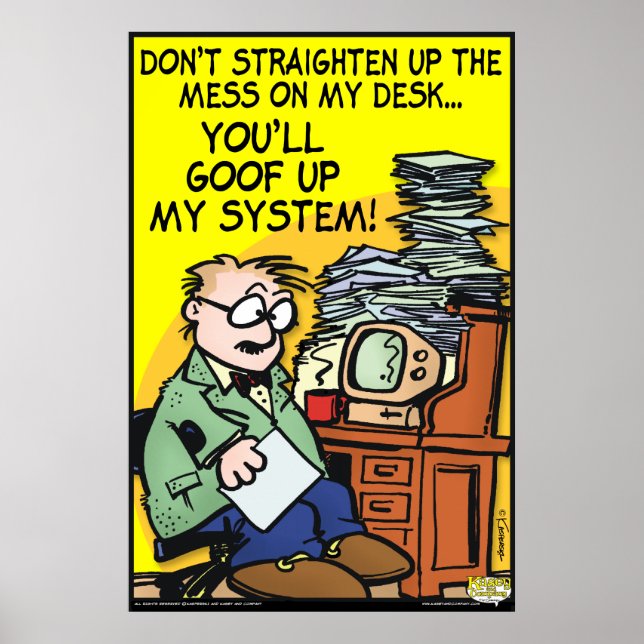 The Mess On My Desk Poster (Front)