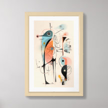 The Messenger: Abstract Figure Print
