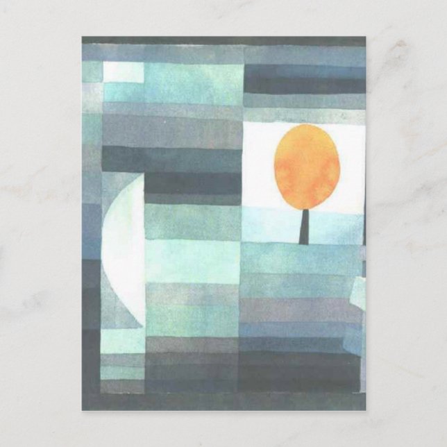 The messenger of autumn by Paul Klee Postcard (Front)