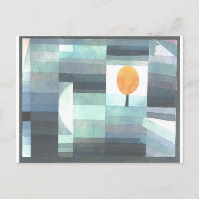 The messenger of autumn by Paul Klee Postcard (Front)