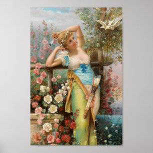 The Messenger of Love by Hans Zatzka - poster