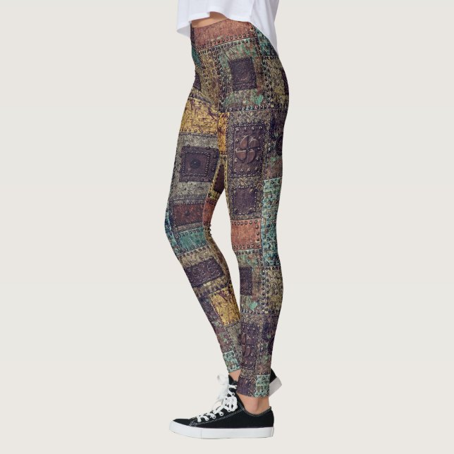The Metals Collage Leggings (Left)