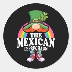 The Mexican Leprechaun St Patricks Day Costume  Classic Round Sticker
