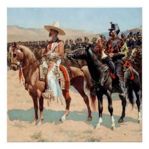 The Mexican Major by Frederic Remington (1889) Poster