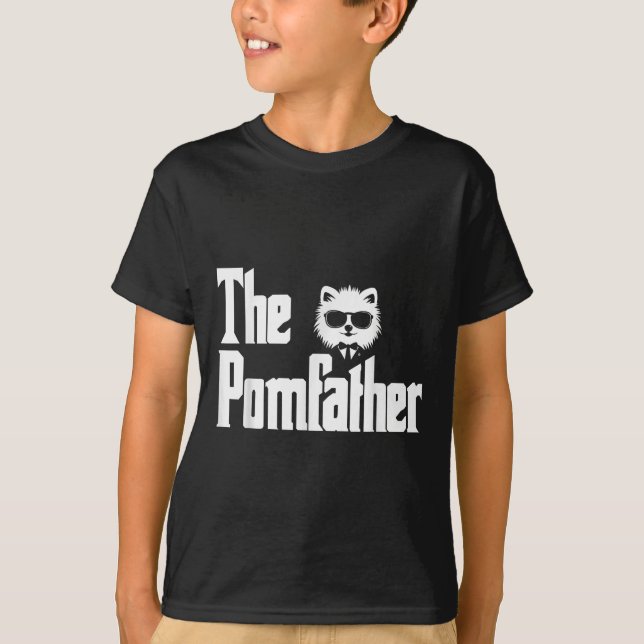 The Mfather Funny Meranian Dog Dad Shirt Men  (Front)
