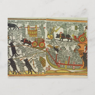 The Mice Bury the Cat, Russian, late 18th century Postcard