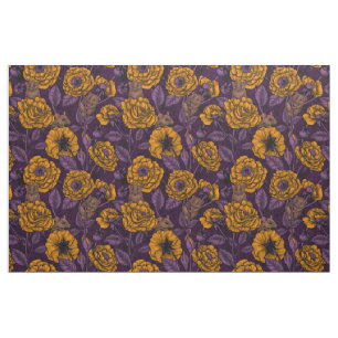 The mice party in orange and violet fabric