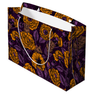 The mice party in orange and violet large gift bag