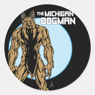The Michigan Dogman Classic Round Sticker