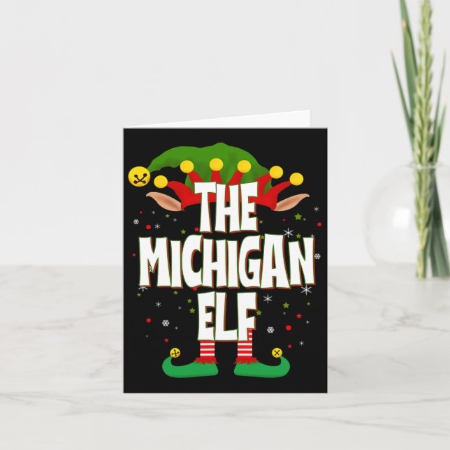 The Michigan Elf Christmas  Card (Front)