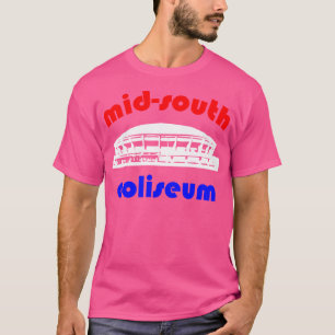 The Mid-South Coliseum Red-White-Blue Logo T-Shirt