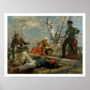 The Midday Rest (Sailors Yarning), 1906 (oil on ca Poster