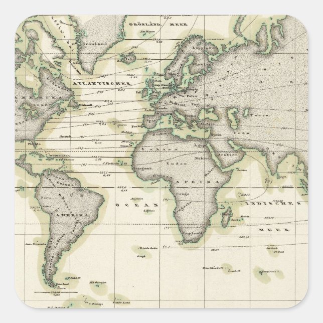 The Middle Barometer Square Sticker (Front)