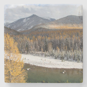 The Middle Fork Of The Flathead River Stone Coaster