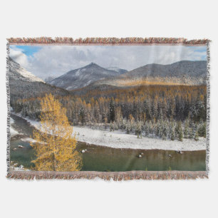 The Middle Fork Of The Flathead River Throw Blanket