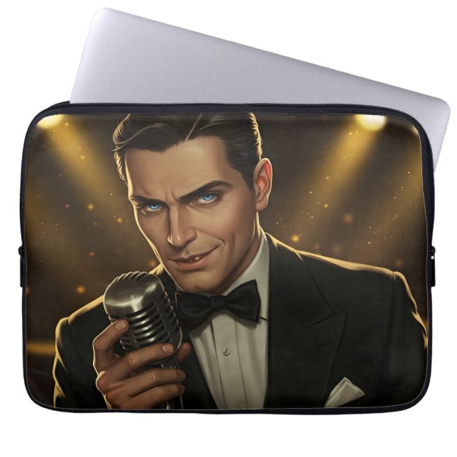The Midnight Crooner  Laptop Sleeve (Front)