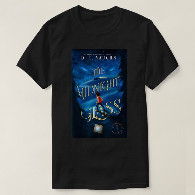 The Midnight Glass Book Cover Tee by D (Design Front)