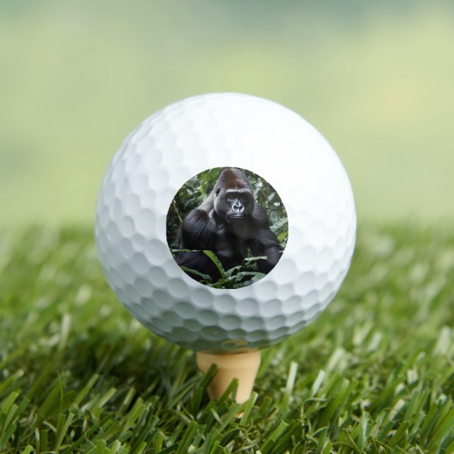 The Midnight Gorilla King: Monarch of the Forest Golf Balls (Insitu Tee)