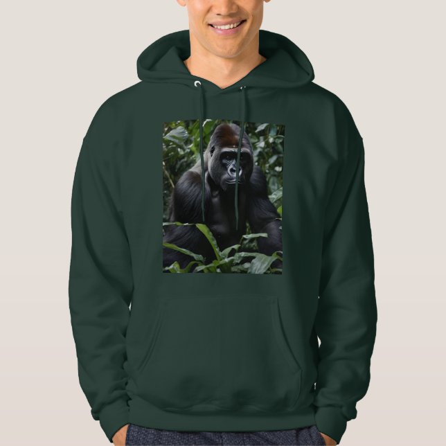 The Midnight Gorilla King: Monarch of the Forest Hoodie (Front)