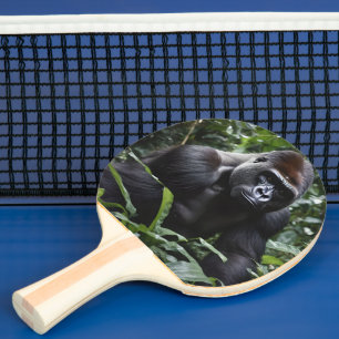 The Midnight Gorilla King: Monarch of the Forest Ping Pong Paddle