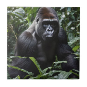 The Midnight Gorilla King: Monarch of the Forest Tile