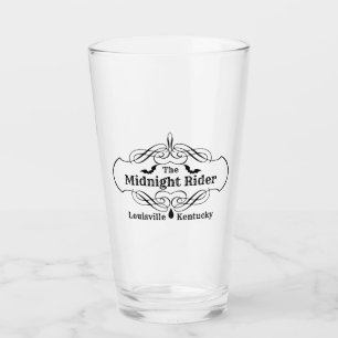 The Midnight Rider Logo Glass Cup