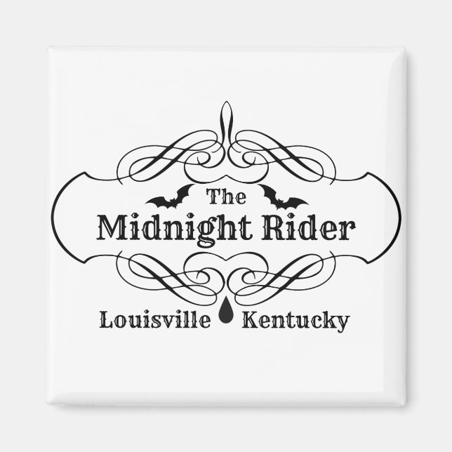 The Midnight Rider Logo Magnet (Front)