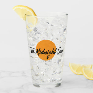 The Midnight Sun Logo Glass Cup