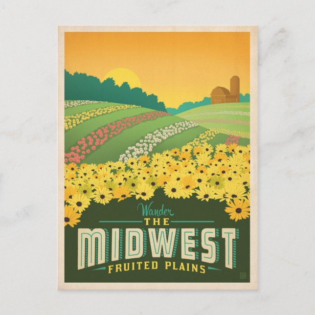 The Midwest | United States Postcard (Front)