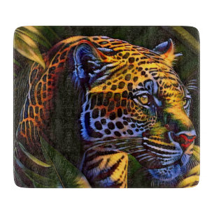 The Mighty Jaguar A Jungle Predator Cutting Board