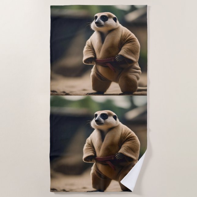 The Mighty Meerkat: Sumo Showdown, Beach Towel (Front)