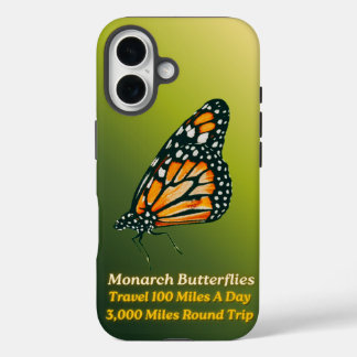 The Mighty Monarch Butterfly  iPhone 16 Case