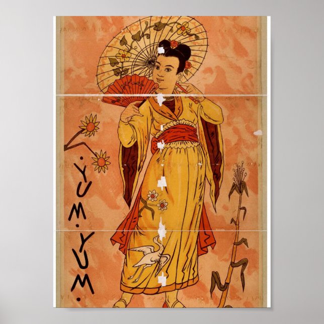 The MIKADO, 'yum yum' Retro Theater Poster (Front)