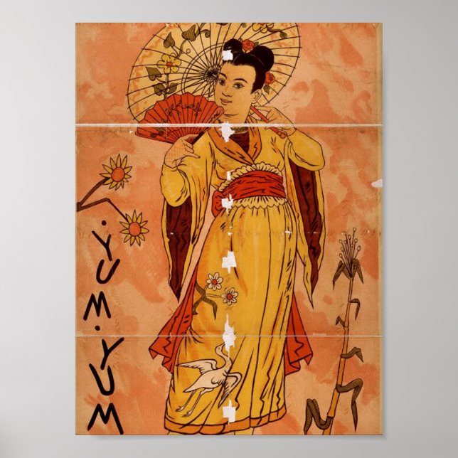 The MIKADO, 'yum yum' Retro Theatre Poster (Front)