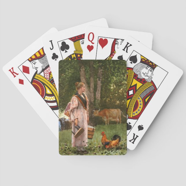 The Milk Maid (Dairy Farm) Playing Cards (Back)