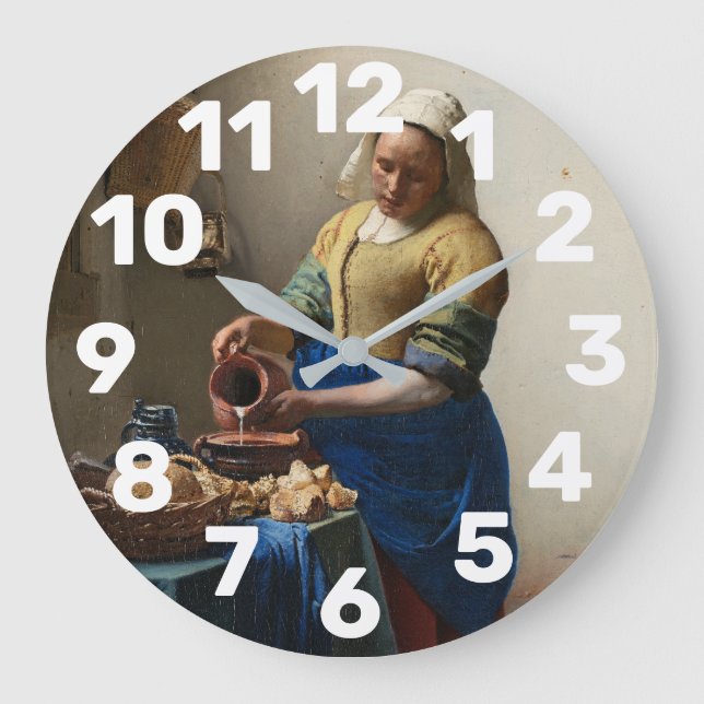 The Milk Maid Large Clock (Front)