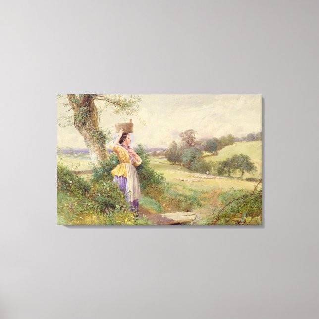 The Milkmaid, 1860 Canvas Print (Front)