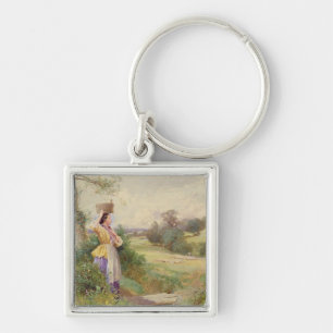 The Milkmaid, 1860 Key Ring