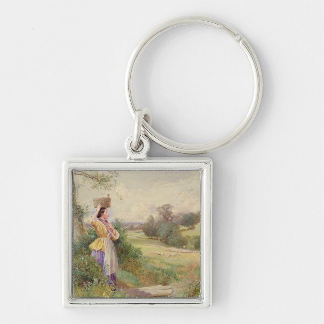 The Milkmaid, 1860 Key Ring (Front)