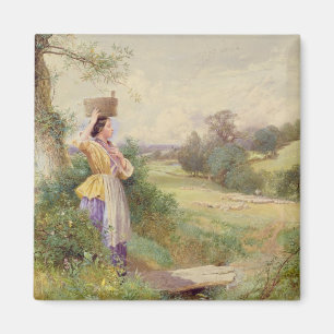 The Milkmaid, 1860 Magnet