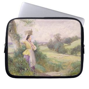 The Milkmaid, 1860 (w/c on paper) Laptop Sleeve